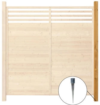 Home Deluxe Holz-Sichtschutzzaun Soma Pfosten Natur