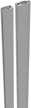 GroJa Aluminium-Adapterleisten-Set für Steckzaun silbergrau 180 cm (210717121800013)