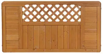 BM Massivholz Halbelement Mainau Douglasie lasiert 180 x 95 cm kirschbaum