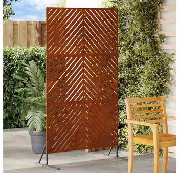 vidaXL Sichtschutz Grau 100 x 50 x 180 cm Stahl (868548)