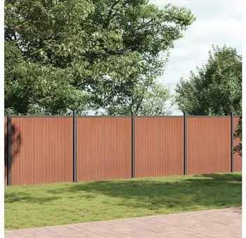 vidaXL Zaunelement 1737x186 cm WPC Braun