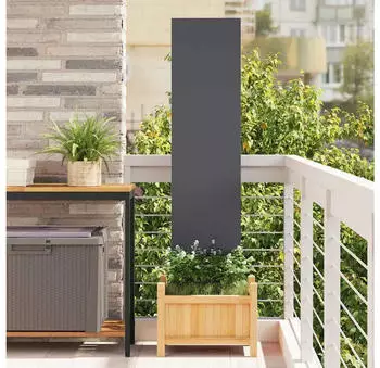 vidaXL Garten Sichtschutz-Leinwand Anthrazit 32 x 140 cm (876219)