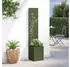 vidaXL Garten Sichtschutz-Leinwand Floral Olivgrün 32 x 32 x 150 cm (876409)