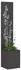 vidaXL Garten Sichtschutz-Leinwand Floral Schwarz 32 x 32 x 150 cm (876378)