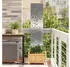 vidaXL Garten Sichtschutz-Leinwand Floral Silber 32 x 140 cm Edelstahl (876256)