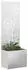 vidaXL Garten Sichtschutz-Leinwand Floral Silber 50 x 140 cm Edelstahl (876438)