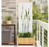 vidaXL Garten Sichtschutz-Leinwand Floral Weiß 50 x 140 cm (876309)