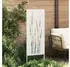 vidaXL Garten Sichtschutz-Leinwand Floral Weiß 50 x 140 cm (876309)