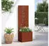 vidaXL Garten Sichtschutz-Leinwand Rostig 50 x 140 cm Wetterfeststahl (876496)