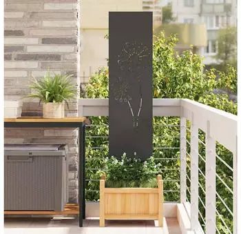 vidaXL Garten Sichtschutz-Leinwand Schwarz 32 x 140 cm (876231)
