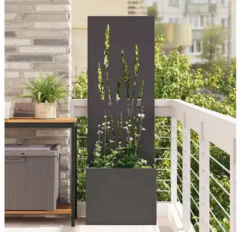 vidaXL Garten Sichtschutz-Leinwand Schwarz 50 x 140 cm (876462)