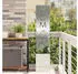 vidaXL Garten Sichtschutz-Leinwand Silber 32 x 32 x 150 cm (876425)