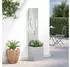 vidaXL Garten Sichtschutz-Leinwand Silber 32 x 32 x 150 cm Edelstahl (876417)
