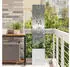 vidaXL Garten Sichtschutz-Leinwand Silber 32 x 32 x 150 cm Edelstahl (876424)