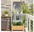 vidaXL Garten Sichtschutz-Leinwand Silber 50 x 140 cm Verzinkter Stahl (876334)