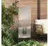vidaXL Garten Sichtschutz-Leinwand Silber 50 x 140 cm Verzinkter Stahl (876334)