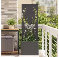 vidaXL Garten Sichtschutz-Leinwand Tiermuster Schwarz 50 x 150 cm