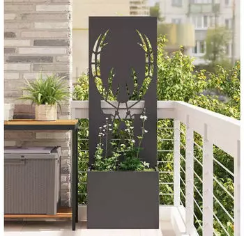 vidaXL Garten Sichtschutz-Leinwand Tiermuster Schwarz 50 x 140 cm (876483)