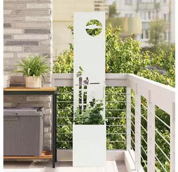 vidaXL Garten Sichtschutz-Leinwand Wei&szlig; 32 x 32 x 150 cm (876400)