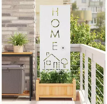 vidaXL Garten Sichtschutz-Leinwand Wei&szlig; 50 x 140 cm (876337)