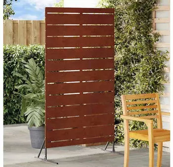 vidaXL Sichtschutz Grau 100 x 50 x 180 cm Wetterfeststahl (868569)