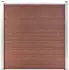 vidaXL WPC Zaun-Set 10 Quadrate + 1 Schräge 1830x186 cm Braun (3053224)