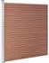 vidaXL WPC Zaun-Set 7 Quadrate + 1 Schräge 1311x186 cm Braun (3053221)