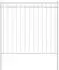 vidaXL Zaunelement Assen Weiß 170 x 170 cm Stahl (42003924)
