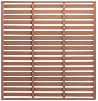 vidaXL Zaunplatte WPC 180x180 cm Braun (318109)