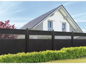 GroJa Solid Cube Designeinsatz Aluminium Anthrazit 179,5x25,5cm (DB 703)
