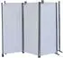QUICK STAR Paravent 3-teilig Faltbare Trennwand 170x165cm Weiß, 2er-Set (47816)