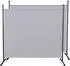 QUICK STAR Paravent 2-teilig 180x178cm Stoff, blickdicht, weiß (47865)