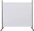 QUICK STAR Paravent 2-teilig 180x178cm Stoff, blickdicht, weiß (47865)
