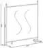 QUICK STAR Paravent 2-teilig 180x178cm Stoff, blickdicht, weiß (47865)
