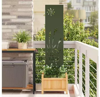 vidaXL Garten Sichtschutz-Leinwand Olivgr&uuml;n 32 x 140 cm (876206)