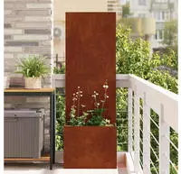 vidaXL Garten Sichtschutz-Leinwand Rostig 50 x 32 x 150 cm