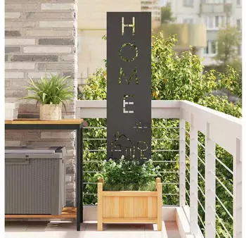 vidaXL Garten Sichtschutz-Leinwand Schwarz 32 x 140 cm (876266)