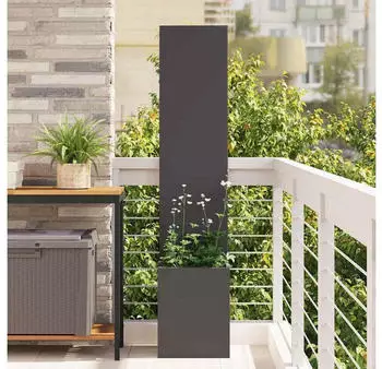 vidaXL Garten Sichtschutz-Leinwand Schwarz 32 x 32 x 150 cm (876371)