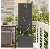 vidaXL Garten Sichtschutz-Leinwand Schwarz 50 x 150 cm