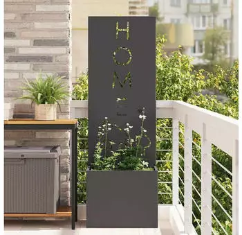 vidaXL Garten Sichtschutz-Leinwand Schwarz 50 x 140 cm (876490)