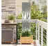 vidaXL Garten Sichtschutz-Leinwand Silber 32 x 140 cm Verzinkter Stahl (876243)
