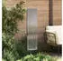 vidaXL Garten Sichtschutz-Leinwand Silber 32 x 140 cm Verzinkter Stahl (876243)