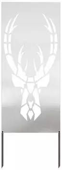 vidaXL Garten Sichtschutz-Leinwand Silber 50 x 140 cm Edelstahl (876333)