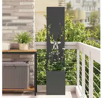 vidaXL Garten Sichtschutz-Leinwand Tiermuster Schwarz 32 x 32 x 150 cm