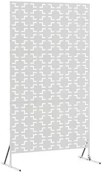 vidaXL Sichtschutz Grau 100 x 50 x 180 cm Stahl (868581)