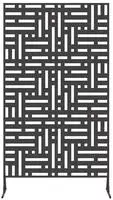 vidaXL Sichtschutz Schwarz 100 x 50 x 180 cm Stahl