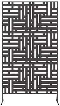 vidaXL Sichtschutz Schwarz 100 x 50 x 180 cm Stahl (868549)