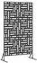 vidaXL Sichtschutz Schwarz 100 x 50 x 180 cm Stahl (868549)