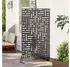 vidaXL Sichtschutz Schwarz 100 x 50 x 180 cm Stahl (868549)