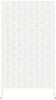 vidaXL Sichtschutz Wei&szlig; 100 x 50 x 180 cm Stahl